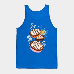 Pies and Shine Pun Print Tank Top